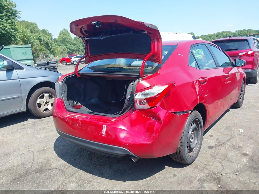 2015 Toyota Corolla VIN 5YFBURHE8FP267970 IAAI salvage auction — REAR END, Salvage (North Carolina), sold $3,950 on 2026-07-16 (photo 6)