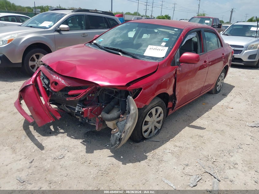 2011 Toyota Corolla VIN JTDBU4EEXB9160104 IAAI salvage auction — FRONT & REAR, Salvage (Texas), sold $975 on 2026-07-29 (photo 2)