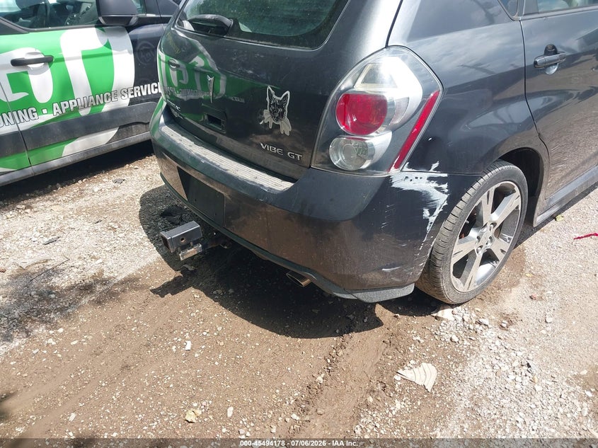 2009 Pontiac Vibe VIN 5Y2SR67059Z415850 IAAI salvage auction — FRONT & REAR, Clear (Indiana), sold $1,000 on 2026-07-29 (photo 6)