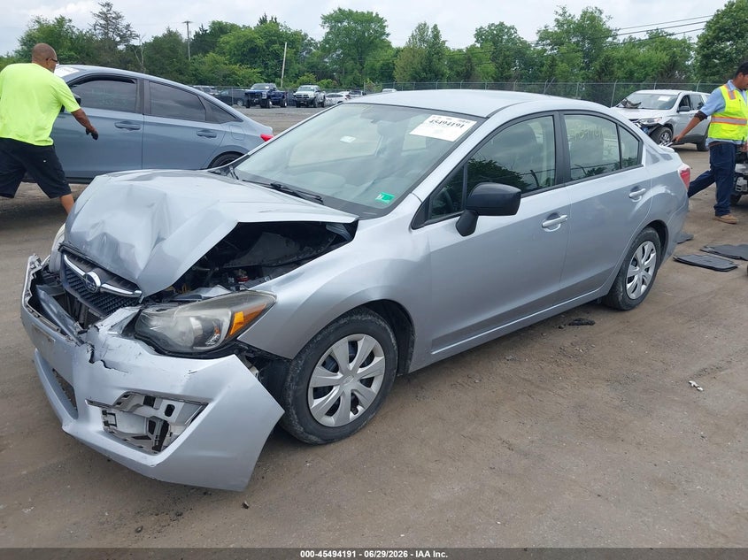 2016 Subaru Impreza VIN JF1GJAA60GH016592 IAAI salvage auction — FRONT END, Clear (Virginia), sold $925 on 2026-07-28 (photo 2)