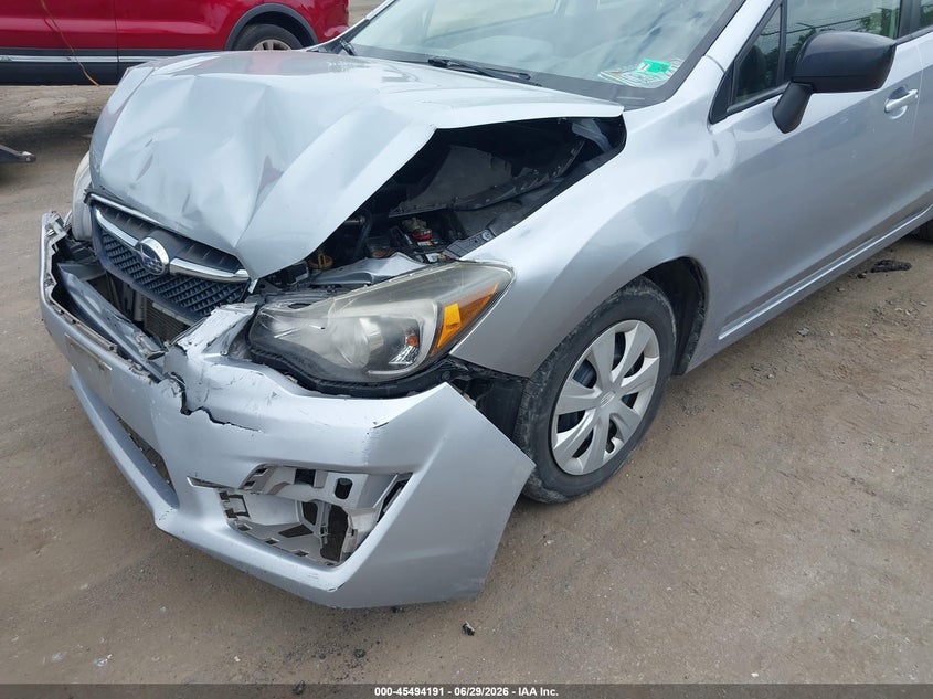 2016 Subaru Impreza VIN JF1GJAA60GH016592 IAAI salvage auction — FRONT END, Clear (Virginia), sold $925 on 2026-07-28 (photo 6)