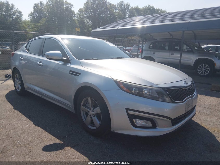 2014 Kia Optima VIN 5XXGM4A77EG267616 IAAI salvage auction — THEFT, Salvage (Connecticut), sold $400 on 2026-07-30 (photo 1)