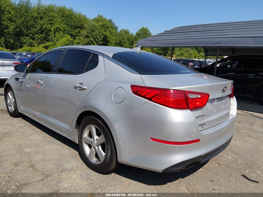 2014 Kia Optima VIN 5XXGM4A77EG267616 IAAI salvage auction — THEFT, Salvage (Connecticut), sold $400 on 2026-07-30 (photo 3)