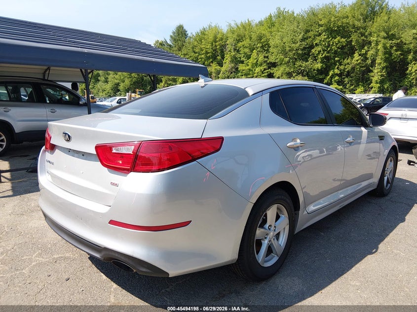 2014 Kia Optima VIN 5XXGM4A77EG267616 IAAI salvage auction — THEFT, Salvage (Connecticut), sold $400 on 2026-07-30 (photo 4)