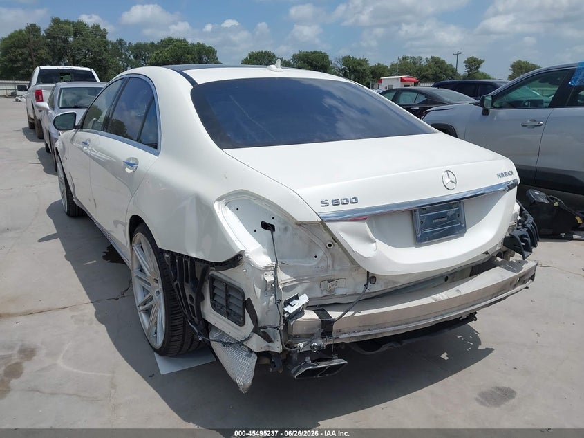2015 Mercedes-benz S class VIN WDDUG7GB3FA098169 IAAI salvage auction — REAR END, Salvage (California), sold $14,500 on 2026-07-30 (photo 3)