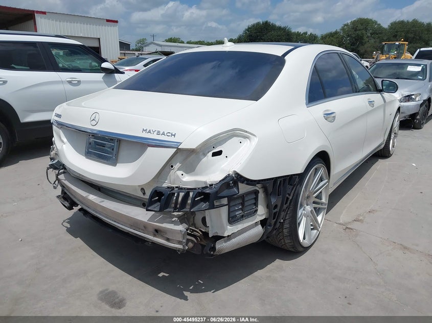 2015 Mercedes-benz S class VIN WDDUG7GB3FA098169 IAAI salvage auction — REAR END, Salvage (California), sold $14,500 on 2026-07-30 (photo 4)