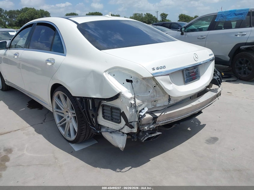 2015 Mercedes-benz S class VIN WDDUG7GB3FA098169 IAAI salvage auction — REAR END, Salvage (California), sold $14,500 on 2026-07-30 (photo 6)