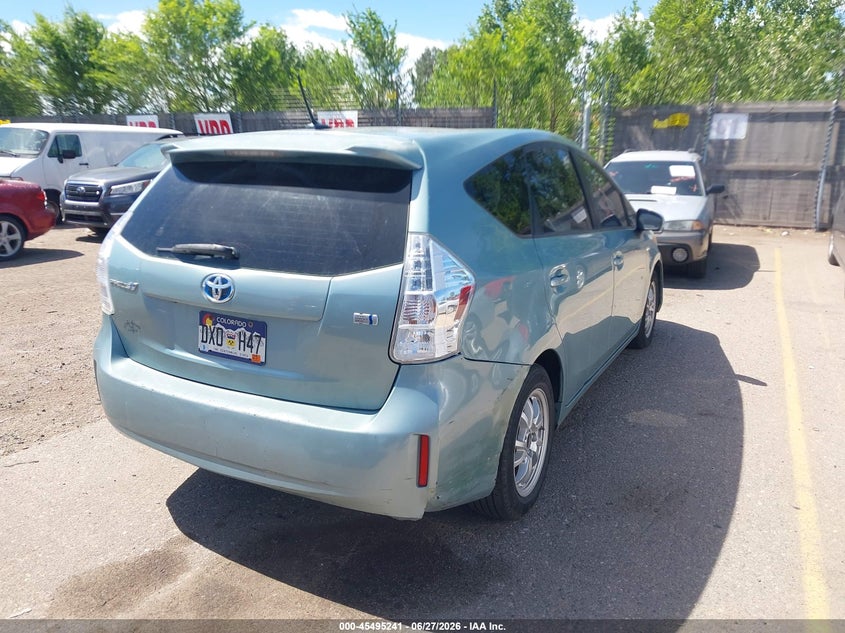 2014 Toyota Prius v VIN JTDZN3EU7E3312845 IAAI salvage auction — NORMAL WEAR, Clear (Colorado), sold $2,500 on 2026-07-28 (photo 4)