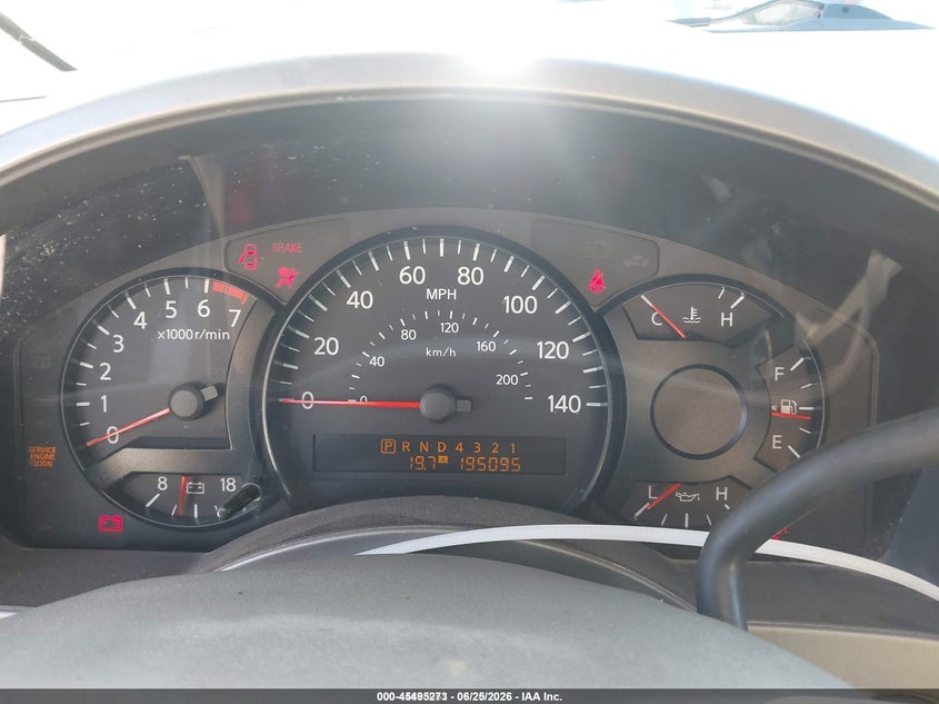 2007 Nissan TITAN VIN 1N6AA06A47N223296 IAAI salvage auction — REAR END, Clear - Dealer Only (California), sold $600 on 2026-07-09 (photo 7)