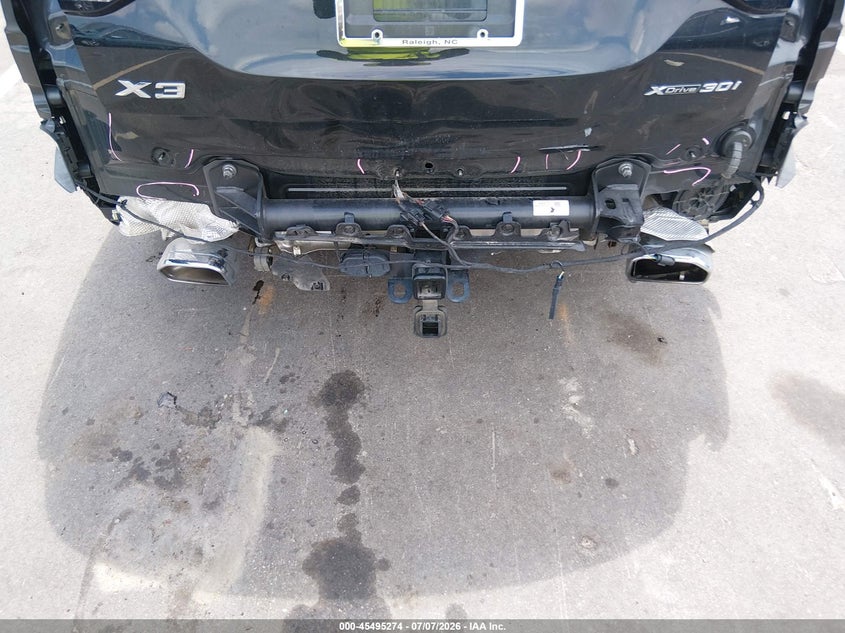 2022 BMW X3 VIN WBX57DP09NN173141 IAAI salvage auction — REAR END, Salvage Title, sold $18,100 on 2026-08-01 (photo 6)