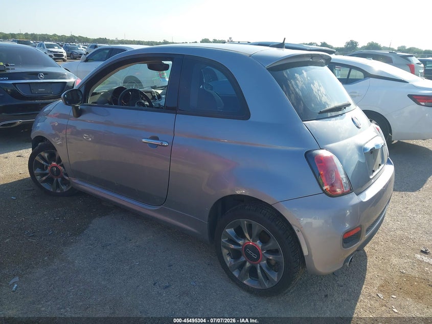 2017 Fiat 500 VIN 3C3CFFKR5HT535905 IAAI salvage auction — FRONT END, Salvage (Texas), sold $425 on 2026-08-11 (photo 3)