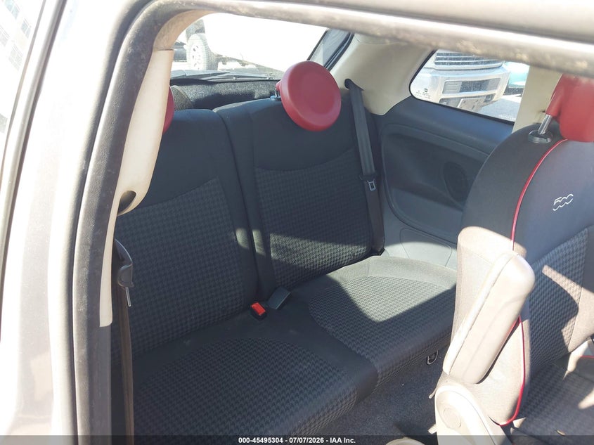 2017 Fiat 500 VIN 3C3CFFKR5HT535905 IAAI salvage auction — FRONT END, Salvage (Texas), sold $425 on 2026-08-11 (photo 8)