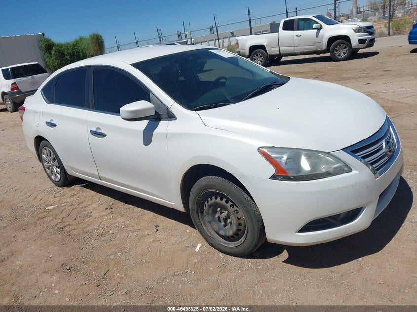 2014 Nissan Sentra VIN 3N1AB7AP3EL646228 IAAI salvage auction — NORMAL WEAR, Clear-Dealer Only (Arizona), sold $350 on 2026-07-09 (photo 1)