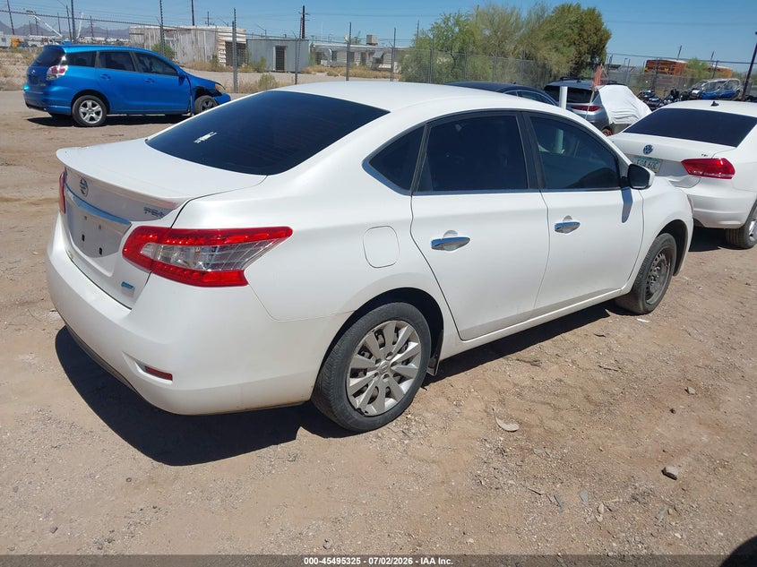 2014 Nissan Sentra VIN 3N1AB7AP3EL646228 IAAI salvage auction — NORMAL WEAR, Clear-Dealer Only (Arizona), sold $350 on 2026-07-09 (photo 4)