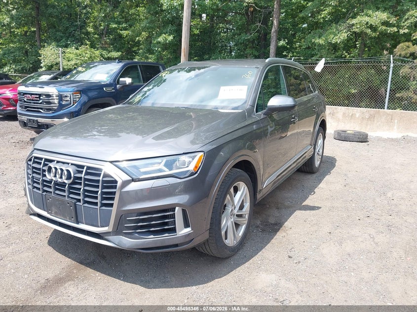 2020 Audi Q7 VIN WA1LXAF77LD003164 IAAI salvage auction — RIGHT FRONT, Salvage - Greater Than 75% (Maryland), sold $11,300 on 2026-07-18 (photo 2)