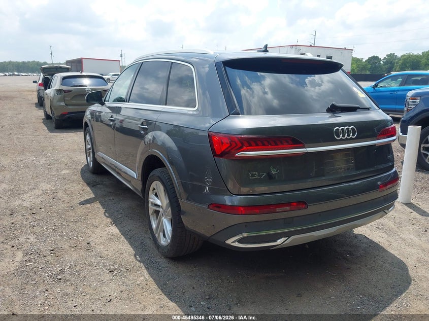 2020 Audi Q7 VIN WA1LXAF77LD003164 IAAI salvage auction — RIGHT FRONT, Salvage - Greater Than 75% (Maryland), sold $11,300 on 2026-07-18 (photo 3)
