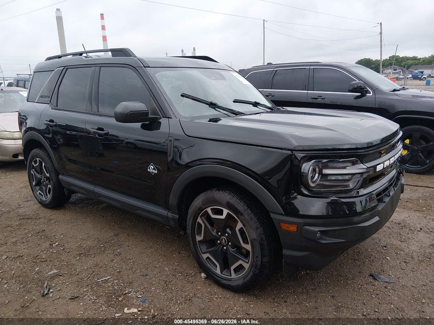 2021 Ford Bronco sport VIN 3FMCR9C60MRB12838 IAAI salvage auction — FRONT END, Salvage (Indiana), sold $7,200 on 2026-07-31 (photo 1)