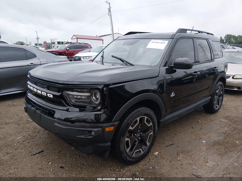 2021 Ford Bronco sport VIN 3FMCR9C60MRB12838 IAAI salvage auction — FRONT END, Salvage (Indiana), sold $7,200 on 2026-07-31 (photo 2)