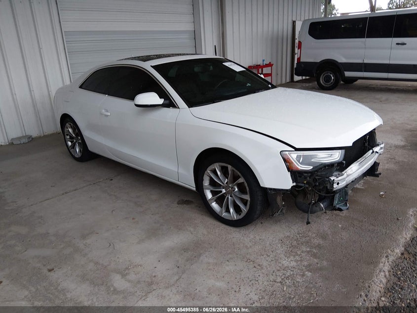 2014 Audi A5 VIN WAULFAFR3EA013718 IAAI salvage auction — FRONT END, Salvage (New Mexico), sold $300 on 2026-07-27 (photo 1)