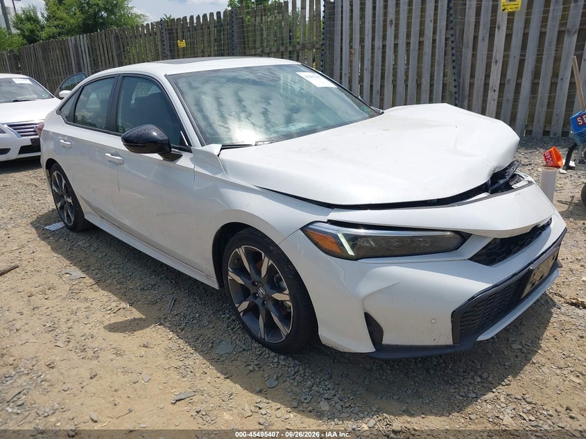 2026 Honda Civic VIN 2HGFE4F88TH311385 IAAI salvage auction — LEFT FRONT, Salvage (Virginia), sold $9,100 on 2026-07-30 (photo 1)