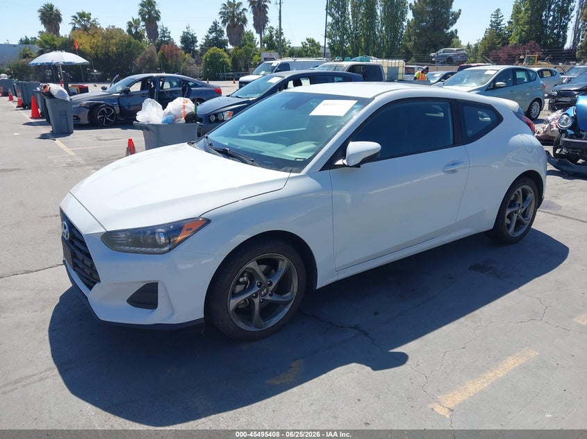 2020 Hyundai Veloster VIN KMHTG6AFXLU026841 IAAI salvage auction — NORMAL WEAR, Clear - Dealer Only (California), sold $2,500 on 2026-07-29 (photo 2)