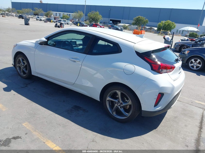 2020 Hyundai Veloster VIN KMHTG6AFXLU026841 IAAI salvage auction — NORMAL WEAR, Clear - Dealer Only (California), sold $2,500 on 2026-07-29 (photo 3)