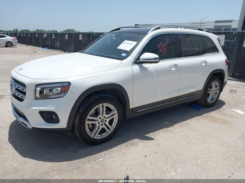 2020 Mercedes-benz Glb VIN W1N4M4GB3LW033766 IAAI salvage auction — REAR END, Salvage (Texas), sold $8,100 on 2026-07-28 (photo 2)
