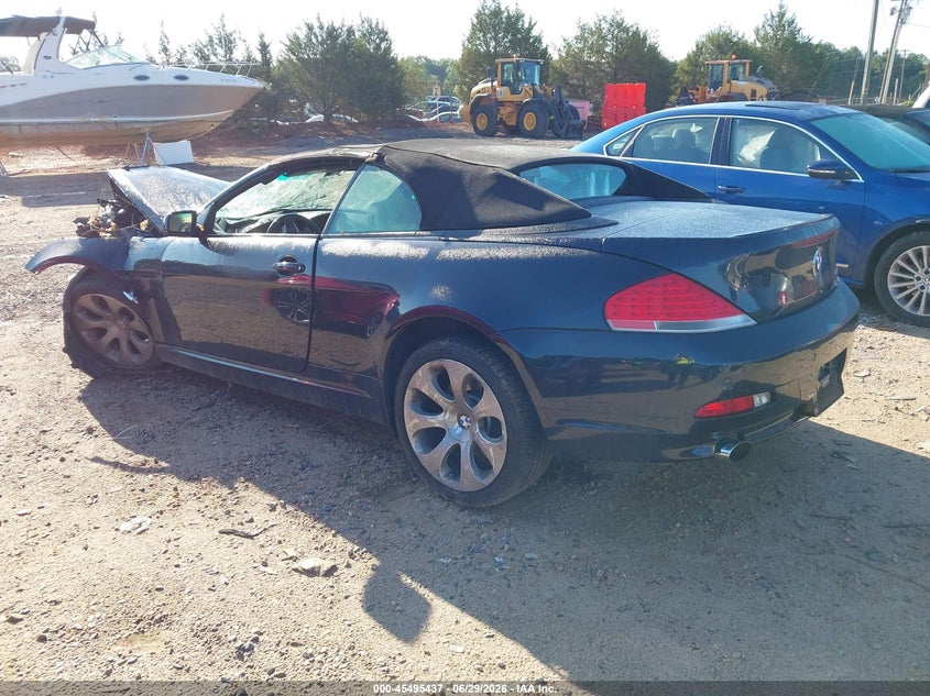 2006 BMW 6 series VIN WBAEK13436CN80174 IAAI salvage auction — FRONT END, Salvage (North Carolina), sold $25 on 2026-07-20 (photo 3)