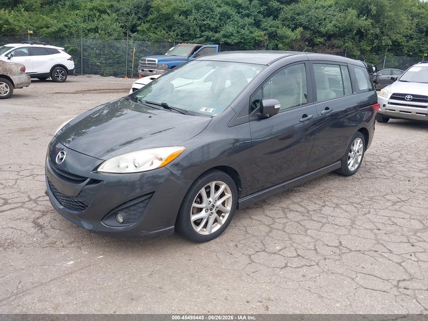 2013 Mazda 5 VIN JM1CW2CL7D0148584 IAAI salvage auction — NORMAL WEAR, Clear (Pennsylvania), sold $1,225 on 2026-07-10 (photo 2)
