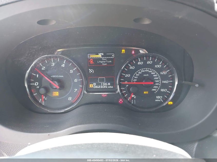 2021 Subaru Wrx VIN JF1VA1C6XM9824202 IAAI salvage auction — FRONT END, Salvage Title, sold $925 on 2026-07-28 (photo 7)