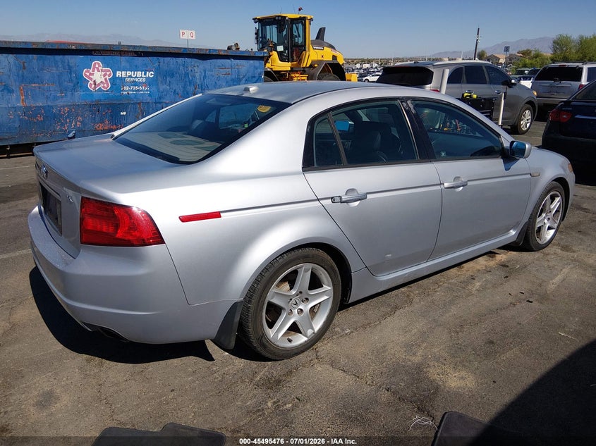 2005 Acura Tl VIN 19UUA65545A053289 IAAI salvage auction — LEFT SIDE, Clear (Utah), sold $775 on 2026-07-24 (photo 4)