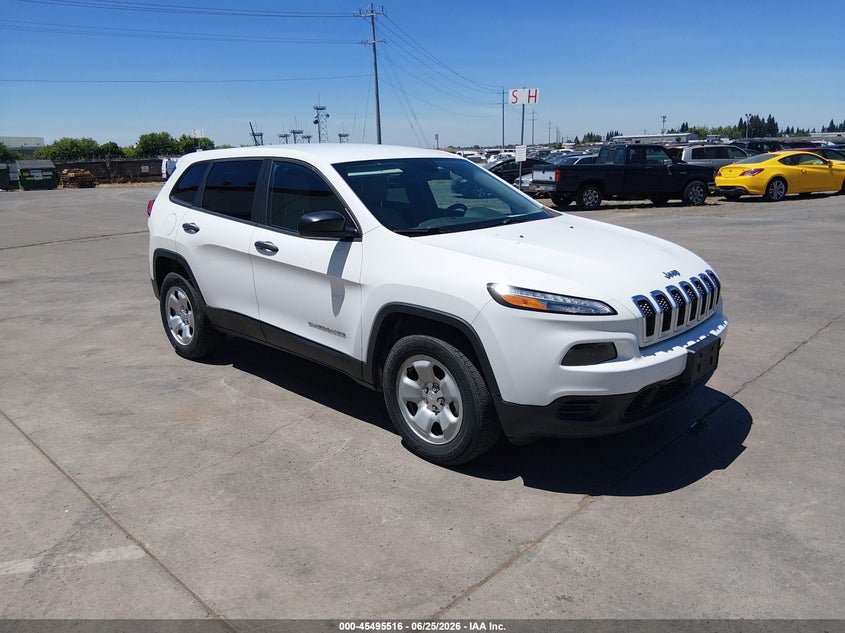 2016 Jeep Cherokee VIN 1C4PJMAB2GW313979 IAAI salvage auction — NORMAL WEAR, Sf97 (California), sold $7,475 on 2026-07-30 (photo 1)