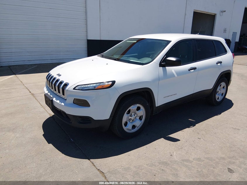 2016 Jeep Cherokee VIN 1C4PJMAB2GW313979 IAAI salvage auction — NORMAL WEAR, Sf97 (California), sold $7,475 on 2026-07-30 (photo 2)