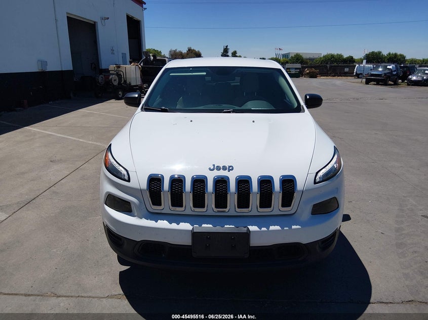 2016 Jeep Cherokee VIN 1C4PJMAB2GW313979 IAAI salvage auction — NORMAL WEAR, Sf97 (California), sold $7,475 on 2026-07-30 (photo 6)