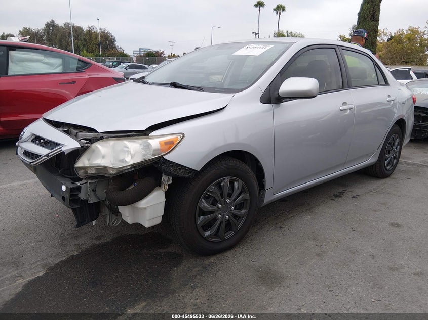 2011 Toyota Corolla VIN JTDBU4EE9BJ089959 IAAI salvage auction — FRONT END, Salvage (California), sold $1,225 on 2026-07-16 (photo 2)