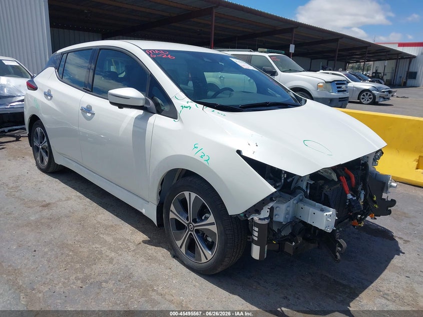 2020 Nissan Leaf VIN 1N4BZ1DPXLC305915 IAAI salvage auction — FRONT END, Salvage (California), sold $6,000 on 2026-07-10 (photo 1)