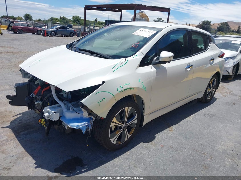 2020 Nissan Leaf VIN 1N4BZ1DPXLC305915 IAAI salvage auction — FRONT END, Salvage (California), sold $6,000 on 2026-07-10 (photo 2)
