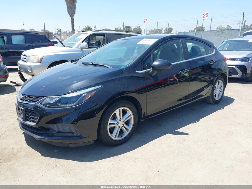 2017 Chevrolet Cruze VIN 3G1BE6SM3HS592892 IAAI salvage auction — RIGHT FRONT, Salvage (California), sold $975 on 2026-08-21 (photo 2)