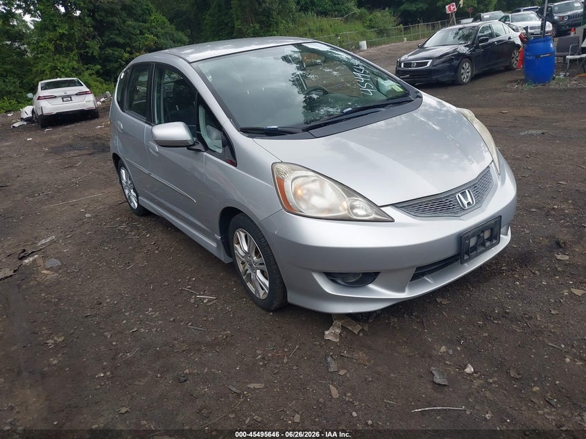 2011 Honda Fit VIN JHMGE8H59BC017037 IAAI salvage auction — LEFT REAR, Salvage Title, sold $25 on 2026-07-21 (photo 1)