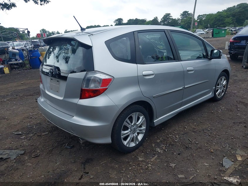 2011 Honda Fit VIN JHMGE8H59BC017037 IAAI salvage auction — LEFT REAR, Salvage Title, sold $25 on 2026-07-21 (photo 4)