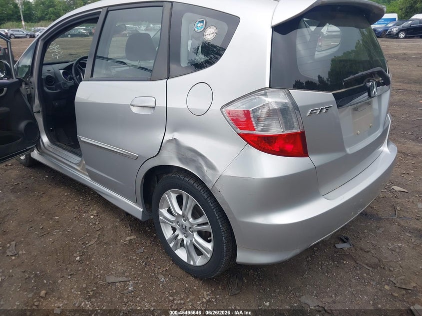 2011 Honda Fit VIN JHMGE8H59BC017037 IAAI salvage auction — LEFT REAR, Salvage Title, sold $25 on 2026-07-21 (photo 6)