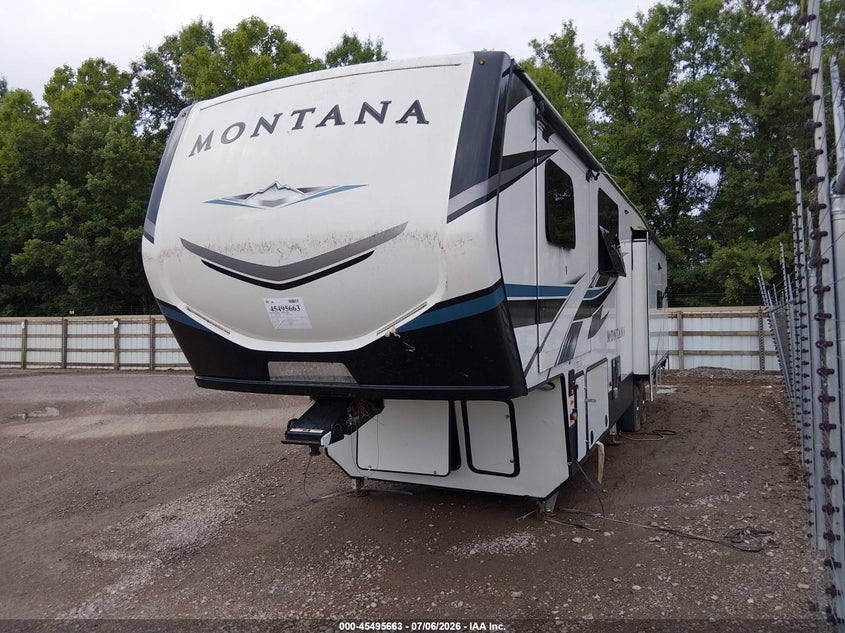 2021 Keystone Montana VIN 4YDF37823M4702681 IAAI salvage auction — SIDE, Salvage (Tennessee), sold $8,100 on 2026-07-29 (photo 2)