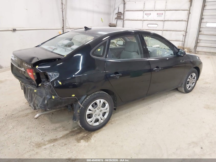 2010 Hyundai Elantra VIN KMHDU4AD6AU113410 IAAI salvage auction — REAR END, Salvage (Pennsylvania), sold $375 on 2026-07-10 (photo 4)