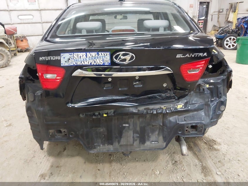2010 Hyundai Elantra VIN KMHDU4AD6AU113410 IAAI salvage auction — REAR END, Salvage (Pennsylvania), sold $375 on 2026-07-10 (photo 6)