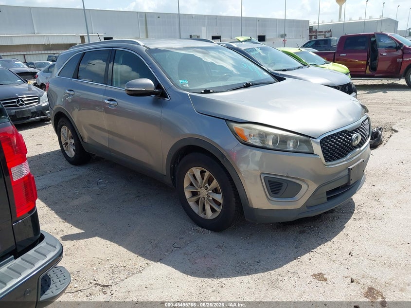 2016 Kia Sorento VIN 5XYPG4A58GG110441 IAAI salvage auction — NORMAL WEAR, Original (Texas), sold $1,000 on 2026-07-23 (photo 1)