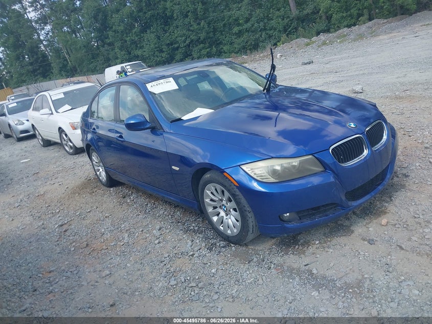 2009 BMW 3 series VIN WBAPH77509NL81606 IAAI salvage auction — NORMAL WEAR, Repossession Paperwork (Georgia), sold $375 on 2026-07-14 (photo 1)