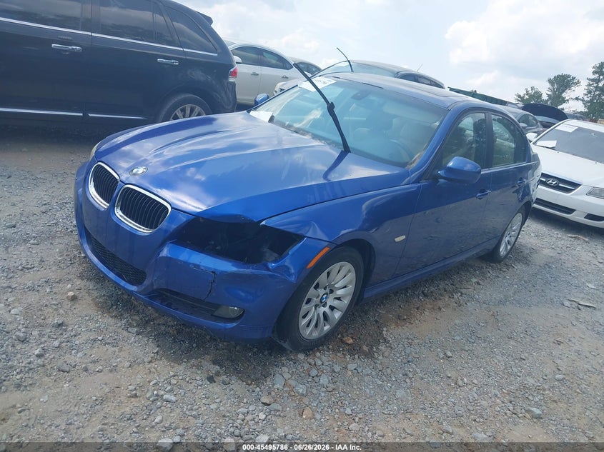 2009 BMW 3 series VIN WBAPH77509NL81606 IAAI salvage auction — NORMAL WEAR, Repossession Paperwork (Georgia), sold $375 on 2026-07-14 (photo 2)