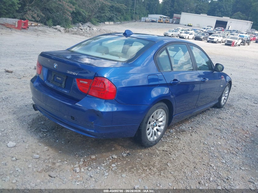 2009 BMW 3 series VIN WBAPH77509NL81606 IAAI salvage auction — NORMAL WEAR, Repossession Paperwork (Georgia), sold $375 on 2026-07-14 (photo 4)