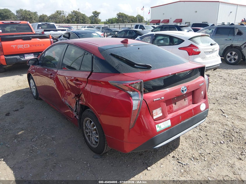 2016 Toyota Prius VIN JTDKBRFU5G3531950 IAAI salvage auction — LEFT SIDE, Original (Texas), sold $3,850 on 2026-07-30 (photo 3)