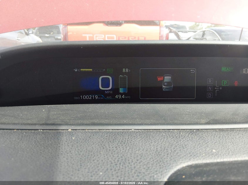 2016 Toyota Prius VIN JTDKBRFU5G3531950 IAAI salvage auction — LEFT SIDE, Original (Texas), sold $3,850 on 2026-07-30 (photo 7)